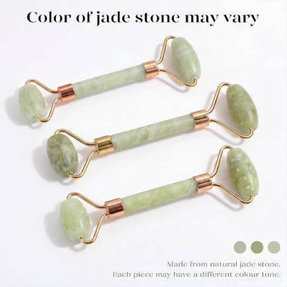 BAIMEI IcyMe Gua Sha & Jade Roller Set, Cooling Face Roller & Guasha Tool for Face Depuffing, Facial Sculpting & Jawline Definition, Smooth Rolling Skincare Tools Gifts for Women & Men – Green