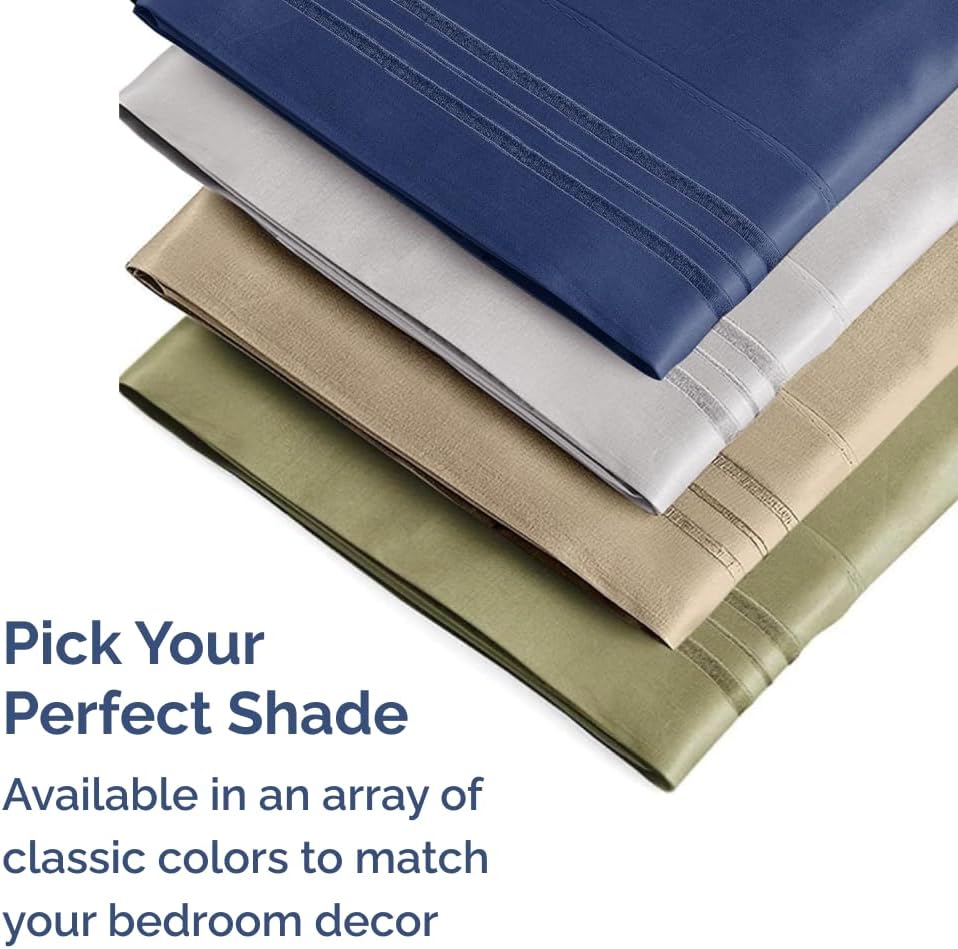 Standard Pillow Cases Set of 10 - Ultra Soft Hotel Quality Pillowcase Covers - Comfy, Cozy & Wrinkle Free - Shrink, Stain and Fade Resistant - Machine Washable Pillow Protectors - 10 Pcs Set - White - Colors B