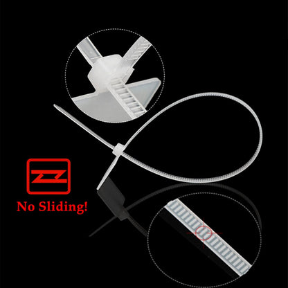 TUZAZO 6 Inch Nylon Marker Cable Zip Ties, 250pcs