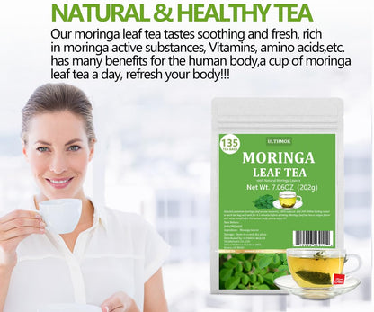 135 Premium Chamomile Tea Bags, Made with 100% Pure Natural Chamomile Flower, Caffeine Free & Non-GMO.