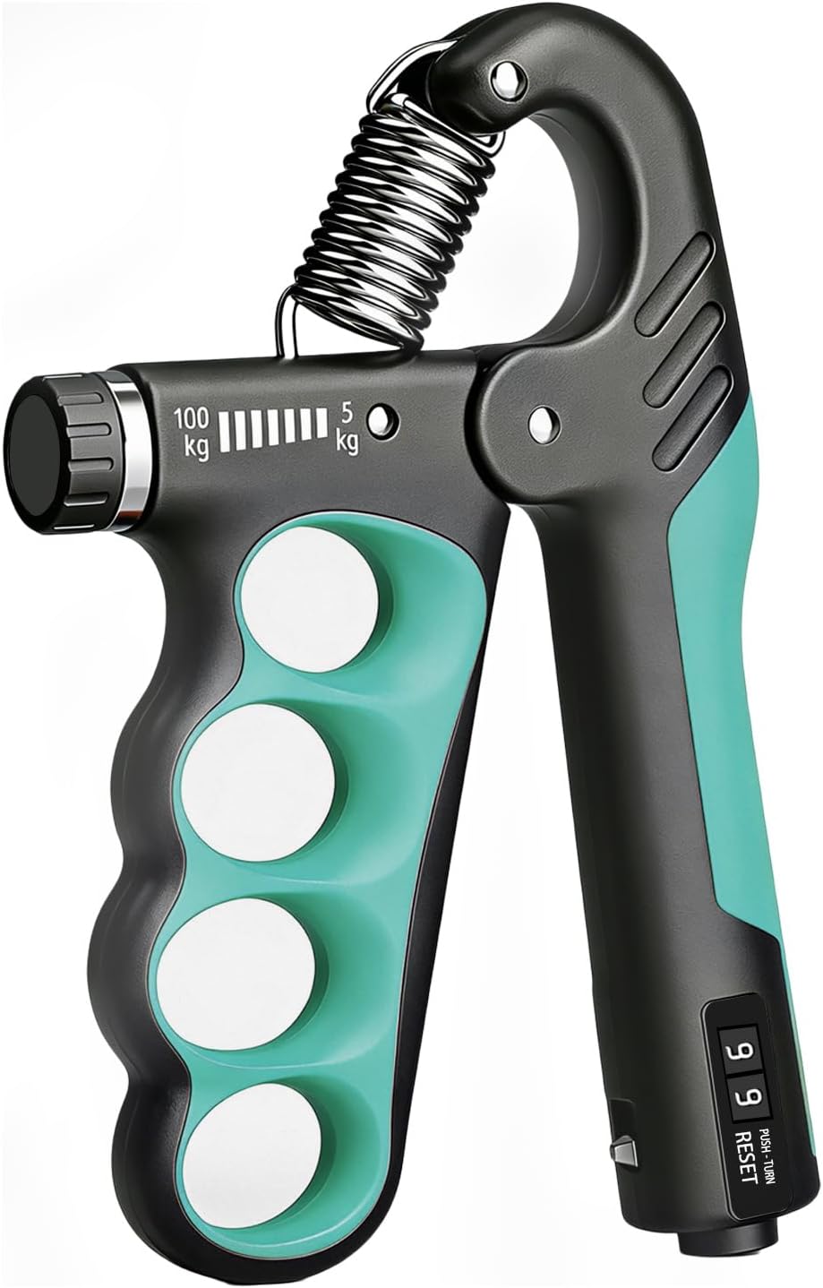 Hand Gripper Strengthener, 11-220LBs Adjustable Resistance Grip Strength Trainer with Counter, Forearm Exerciser for Injury Recovery and Muscle Building