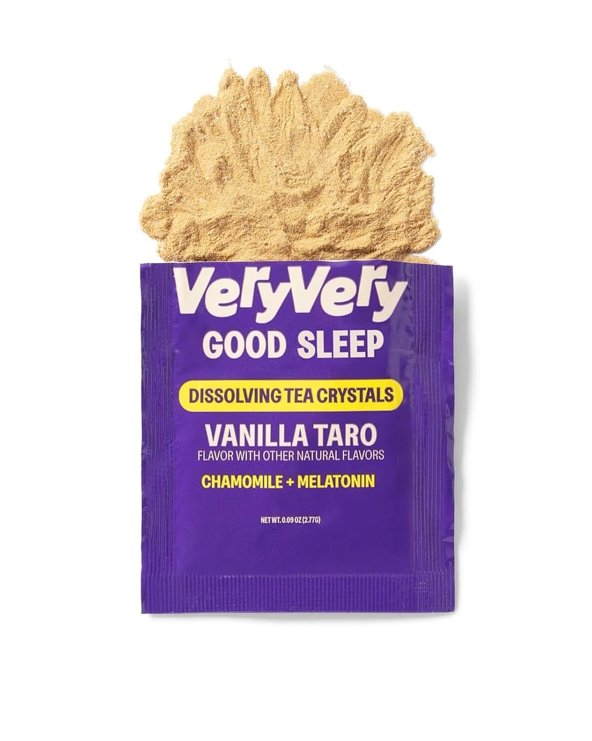 VeryVery Good Tea Sleep Mix, Vanilla Taro, Melatonin, 10 Packets