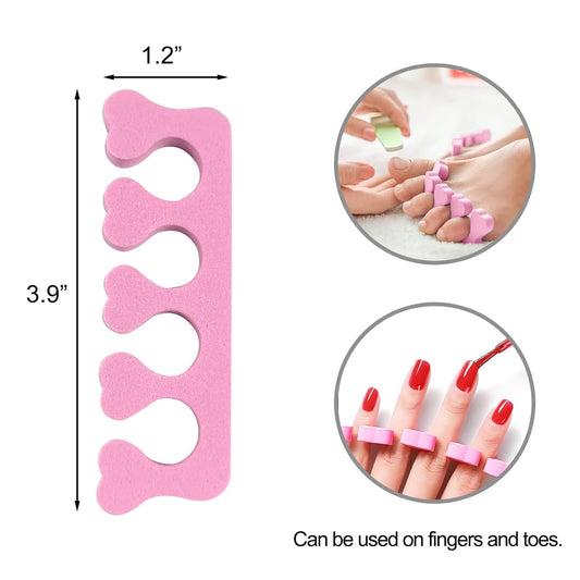 Quacc 12 PCS Toe Separators Pedicure, Toe Dividers for Women Nail Art