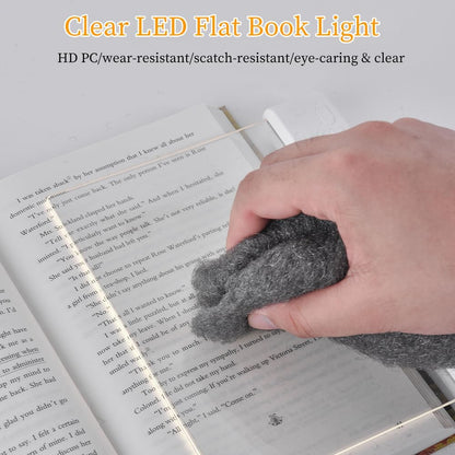 Book Light for Reading in Bed at Night Flat Reading Lights, White