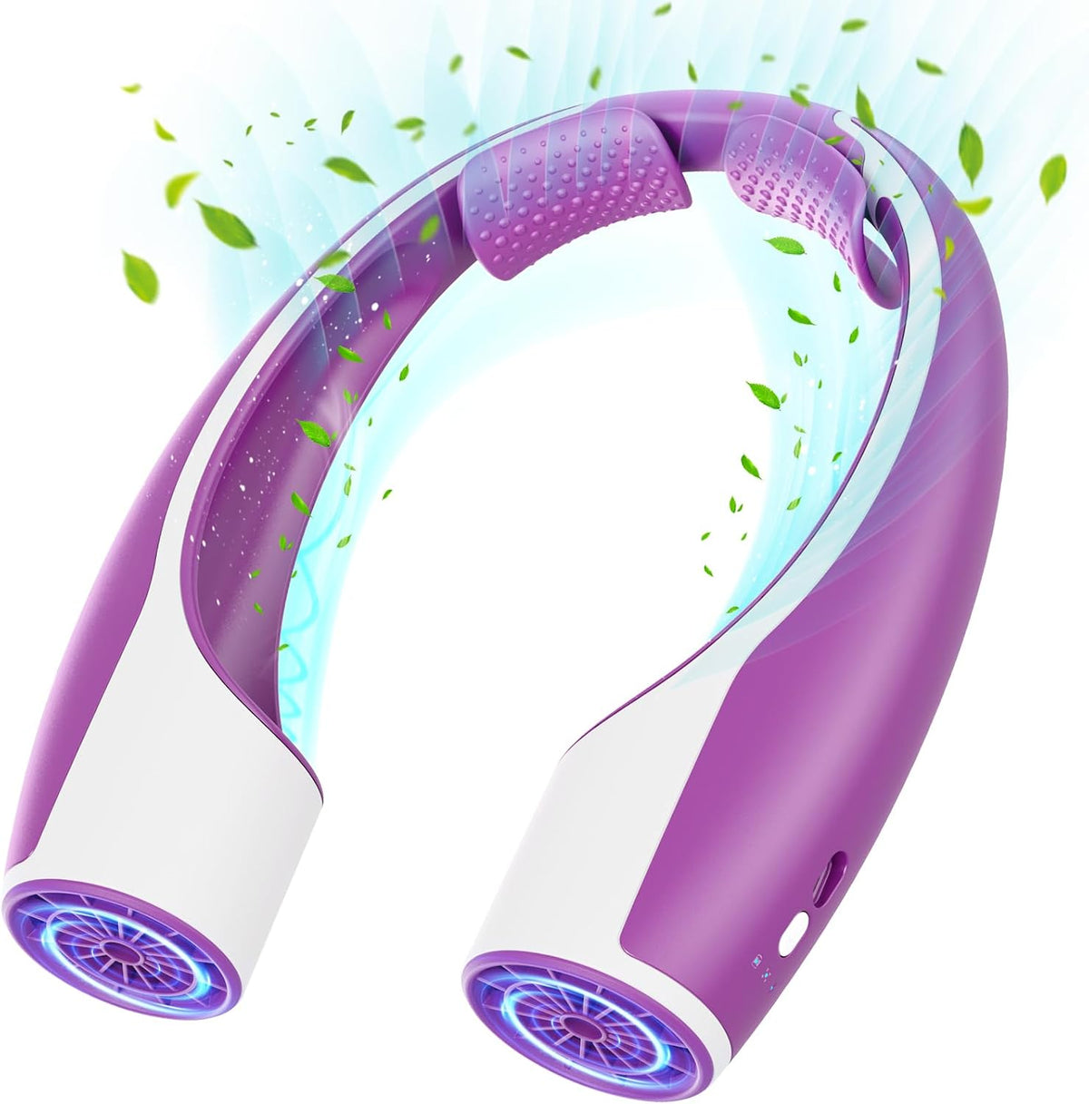 Rohent Portable Hands-Free Neck Fan - 4000mAh Battery, USB-C Rechargeable, Ultra-Quiet, 4 Adjustable Speeds – Perfect for Office, Outdoor, and Travel Use