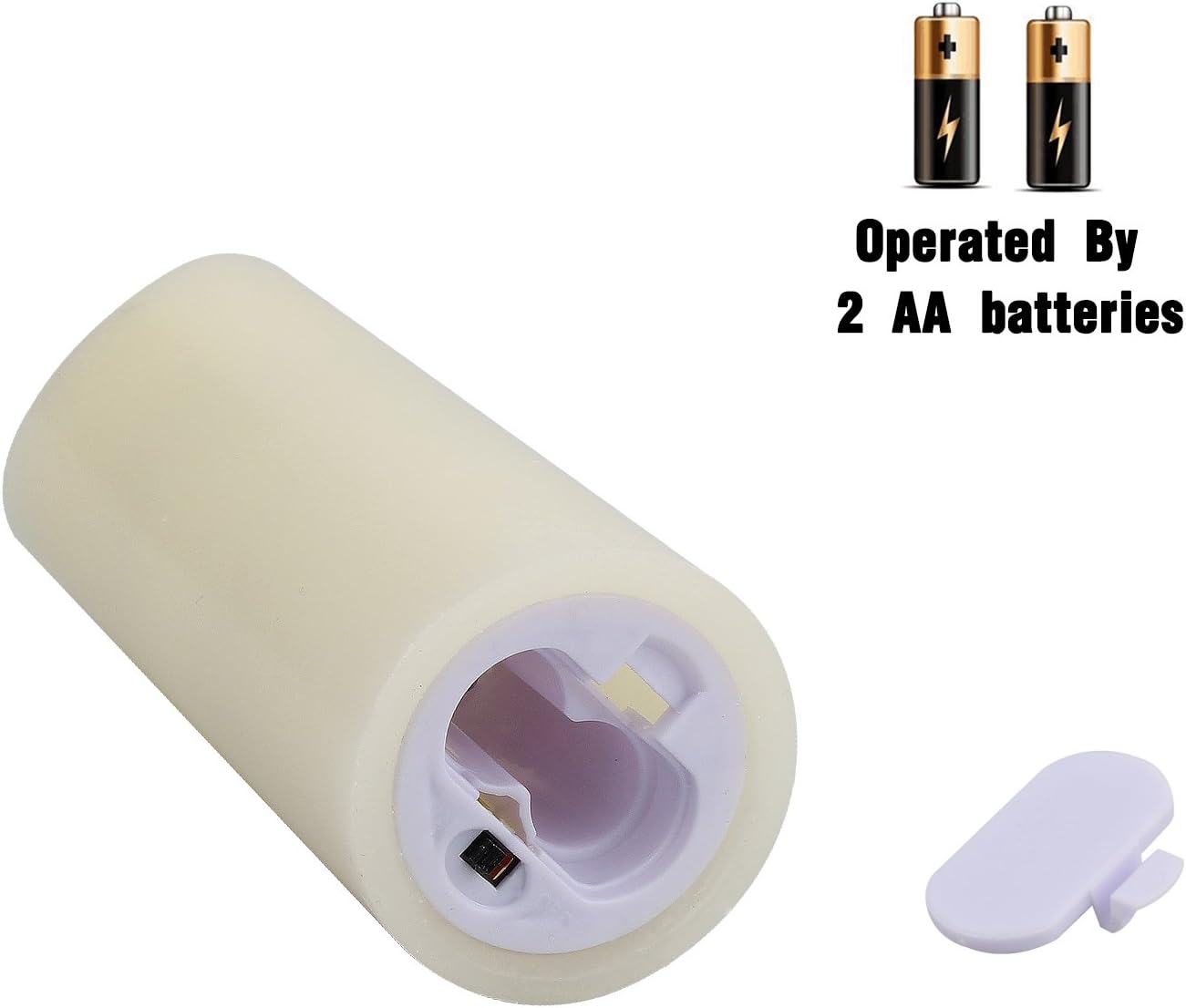 Vinkor Flameless Candles Battery Operated Candles Real Wax Pillar LED Candles with 10-Key Remote and Cycling 24 Hours Timer (Ivory 4" 5" 6" 7" 8" 9")