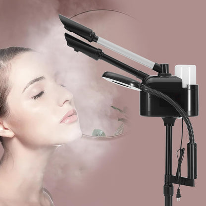 Artist hand Professional Facial Steamer with 5X LED Magnifying Lamp 3 in 1