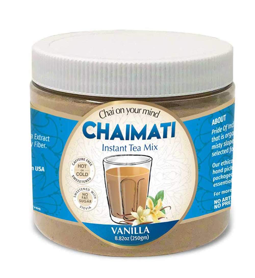 ChaiMati Cardamom Chai Latte Powder 2 lb | Instant Chai Tea Mix for Hot or Iced Drinks | Elaichi Chai Premix Makes 100 Cups, Low Caffeine Milk Tea for Home, Gifting & Parties