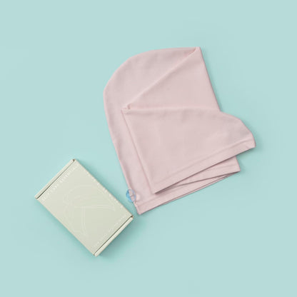 2 Pack T-Shirt Hair Plopping Towel for All Textures - Cotton Blend Water Absorption Turban with Secure Button - Moisture Gentle Styling and Setting Wrap - Sage & Pink