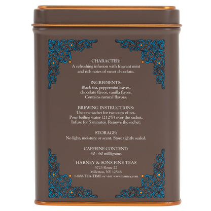 Harney & Sons Cherry Blossom Green Tea, 20 Sachets in Tin | Green tea with delicate cherry blossom and vanilla flavors inspired by Japan's sakura season. Contains caffeine.