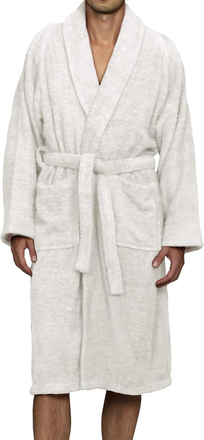 Cotton Unisex Terry Robe, Soft And Absorbent Robes For Men And Women, Bathroom Accessories