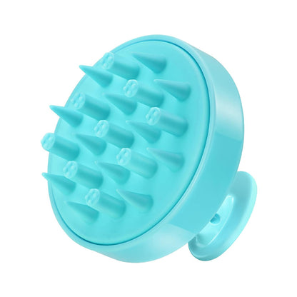 HEETA Hair Scalp Massager for Hair Growth, Shampoo Brush, Scalp Scrubber Exfoliator with Soft Silicone Bristles for Dandruff Removal to Relieve Stress, Wet Dry Use Updated Material, Beige
