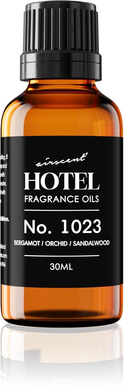 AirScent Hotel Diffuser Oil No. 1023 - Baccarat Hotel Inspired - 120 mL | Bergamot Orchid Sandalwood - Premium Fragrance Oil for Ultrasonic and Waterless Diffusers and Crafting - 4 fl oz Bottle
