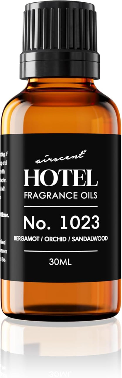 AirScent Hotel Diffuser Oil No. 1023 - Baccarat Hotel Inspired - 120 mL | Bergamot Orchid Sandalwood - Premium Fragrance Oil for Ultrasonic and Waterless Diffusers and Crafting - 4 fl oz Bottle
