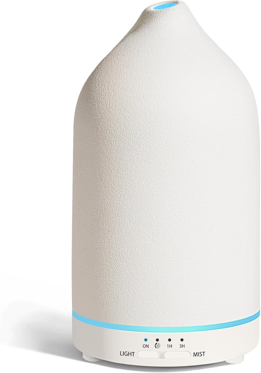 URPOWER 180ML Ceramic Essential Oil Diffuser, Ultrasonic Aromatherapy Diffuser with 7-Color Lights, Auto Shut-Off, Quiet Oil Diffuser for Bedroom, Home Office