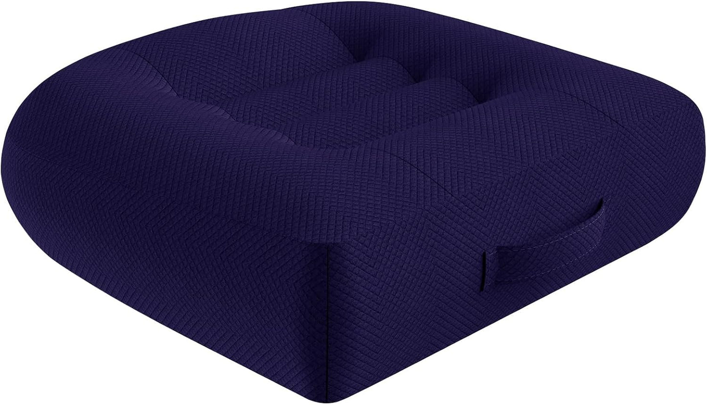 WSGJHB Car Booster Seat Cushion Posture Cushion for Long Sitting | Portable Breathable Mesh, Effectively Increase The Field of View Ideal for Office, Home, Car Angle Lift Seat Cushions,Black