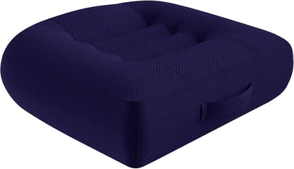 WSGJHB Car Booster Seat Cushion Posture Cushion for Long Sitting | Portable Breathable Mesh, Effectively Increase The Field of View Ideal for Office, Home, Car Angle Lift Seat Cushions,Black
