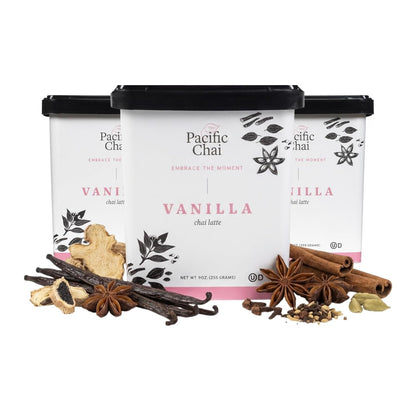 Pacific Chai Matcha Chai Latte Mix, Instant Matcha Tea Latte Drink Mix, Gluten Free, Kosher Certified Powder Beverage, Café Style Latte, 9 Oz (Pack of 1)