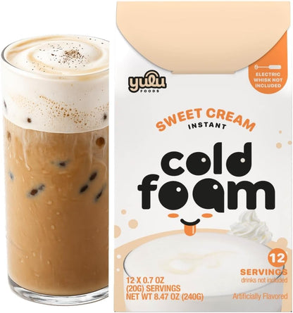 YULU FOODS Matcha Instant Latte Mix (12 Servings, 8.47 oz) | 3-in-1 Japanese Matcha Latte Powder with Creamer & Sugar | Non-Dairy | Hot or Iced Café-Style Latte in Seconds