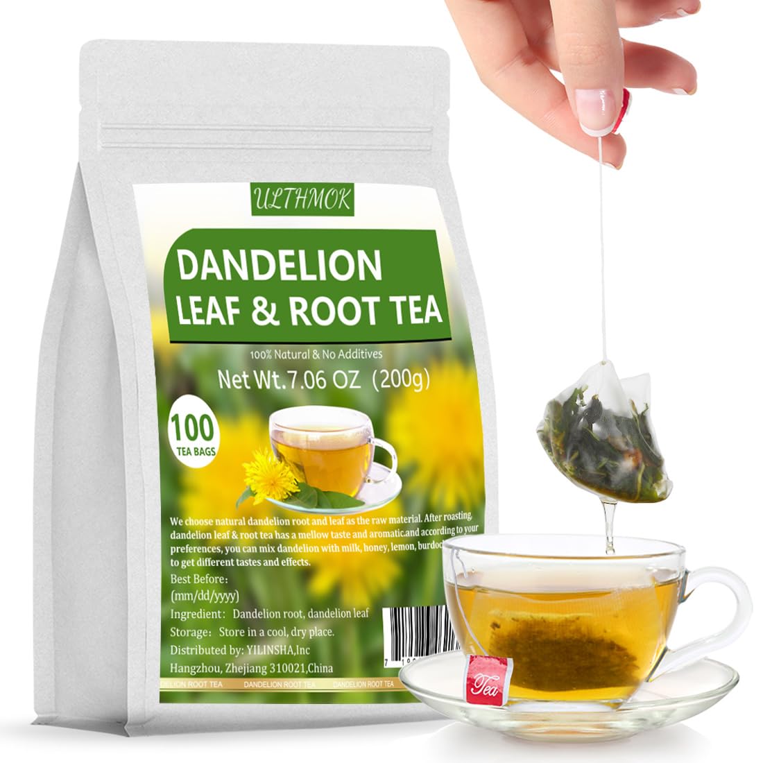 120 Premium Turmeric, Ginger, Cinnamon Blend Tea Bags, 100% Natural & No Additives & Caffeine Free.