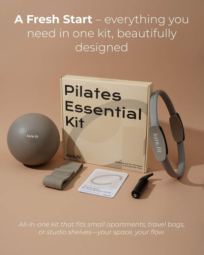Pilates Kit for Women – Home Pilates Equipment Set with Ring, Ball & Resistance Bands | Pilates Starter Kit with Accessories in Gift Box