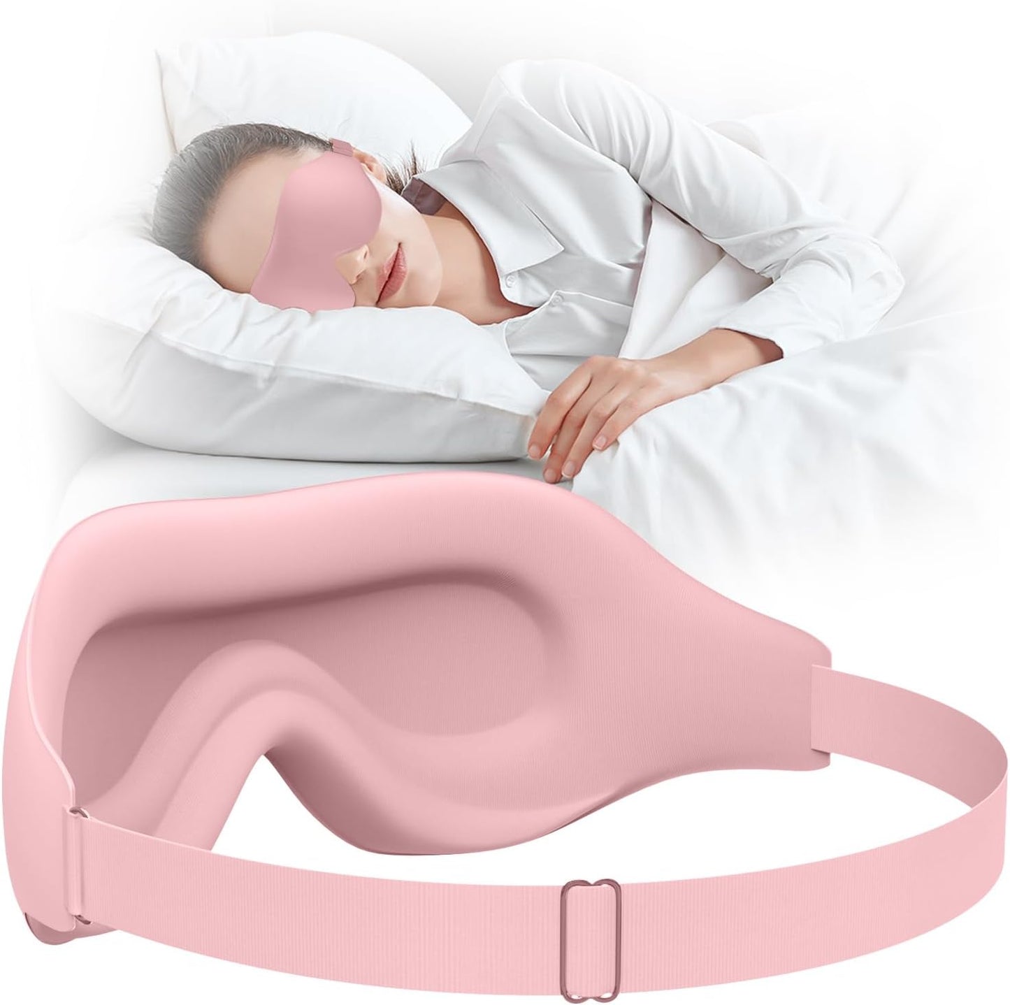 Sleep Mask, EVA BELLE Heated Eye Mask, Electric Sleeping Eye Mask, Warm Eye Compress Mask for Stye Relief, Adjustable Temperature & Timer, Electric Eye Heating Pad for Men Women-Graphene Heating