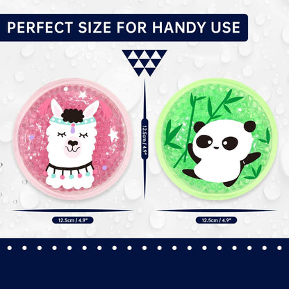 Gel Ice Pack for Injuries 2 Packs Cute Reusable Hot Cold Gel Packs