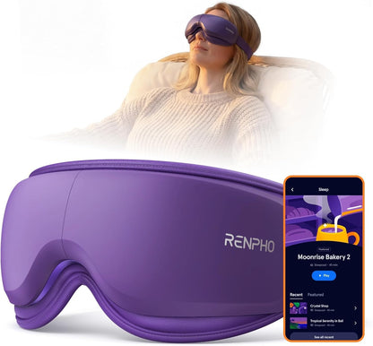 RENPHO Eyeris 1 Eye Massager with Heat, Heated Massage Eye Mask