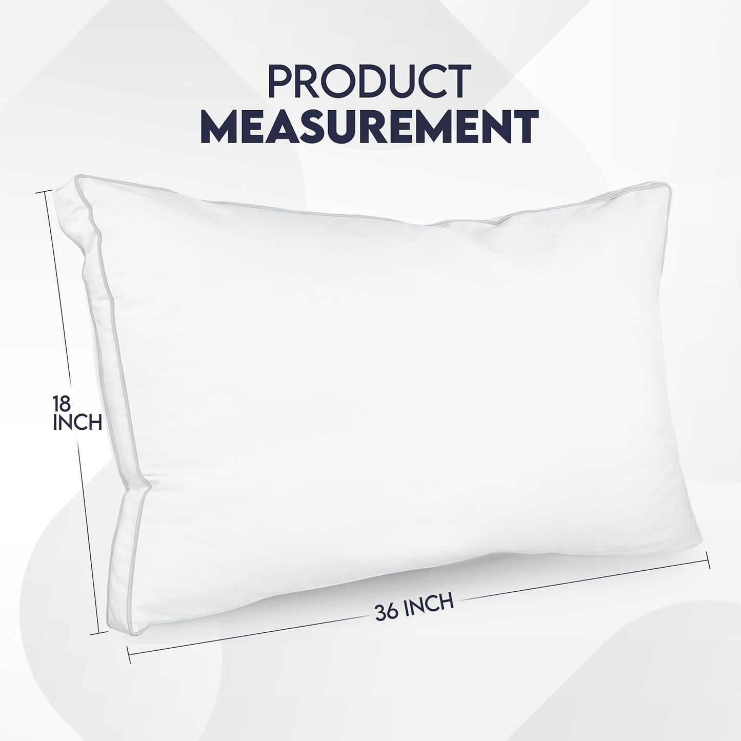Utopia Bedding Down Alternative Bed Pillows for Sleeping Queen Size (White), Set of 2, Soft & Fluffy Pillow with Cooling, Hotel Quality, Gusseted Pillow for Back, Stomach or Side Sleepers