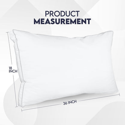 Utopia Bedding Down Alternative Bed Pillows for Sleeping Queen Size (White), Set of 2, Soft & Fluffy Pillow with Cooling, Hotel Quality, Gusseted Pillow for Back, Stomach or Side Sleepers
