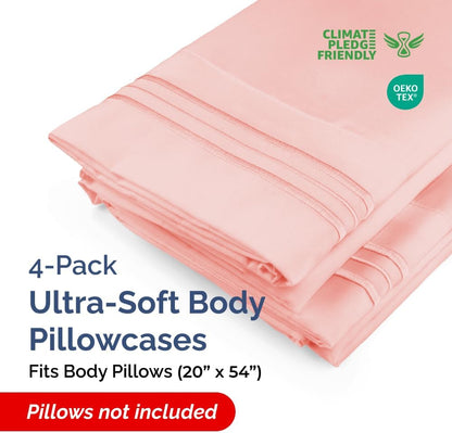 Standard Pillow Cases Set of 10 - Ultra Soft Hotel Quality Pillowcase Covers - Comfy, Cozy & Wrinkle Free - Shrink, Stain and Fade Resistant - Machine Washable Pillow Protectors - 10 Pcs Set - White - Colors B