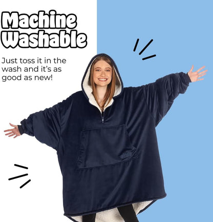 THE COMFY Original | From Shark Tank | Patented | Oversized Sherpa Wearable Blanket Hoodie| Gift for Women & Men | One Size