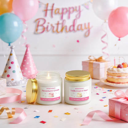 Scented Candle Gift Set, Soy Candles for Women, Sleep Candles for Home Scented, 2 Pack Aromatherapy Candle for Relaxing, Sleep, Stress Relief & Home Decor