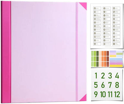 The Life Book Document Organizer - Binder for Important Documents, Document Organizer Foliofor Bills Checks Birth Certificates etc