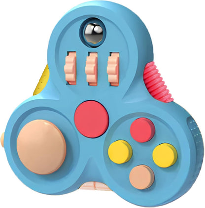 Yrissmiss Fidget Toys for Adults, Fidget Pad Easter Basket Stuffers for Boys Girls,Stress Relief Cube Clicker Controller with Quiet Fidgets,ADHD Autism Fidget Spinner for Office Desk Travel