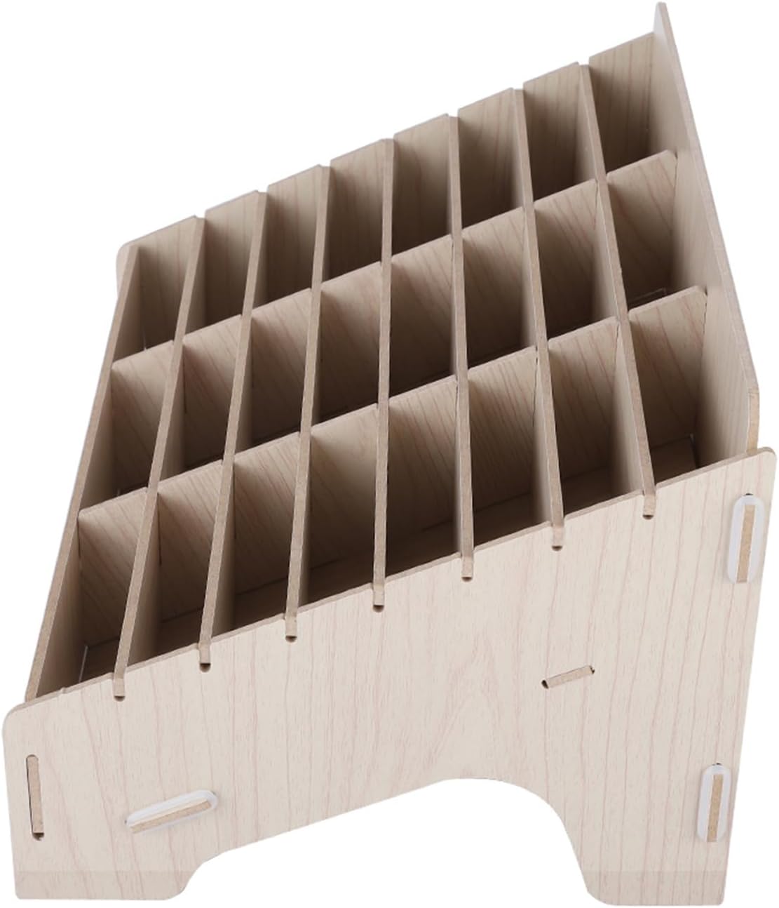 VBESTLIFE Wooden Phone Management Storage Box, Thickened Mobile Phone Storage Box with Multiple Cells, Cell Rack for Classroom Conference Office, Wooden Organizer