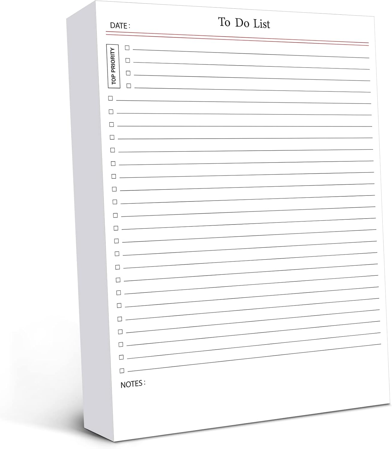 Spakon 300 Sheets Daily to Do List Notepad Notebook Library Card to Do Planner Checklist Memo Writing Pad Schedule Reminder Office Homework Planner for Task, 6" x 8(Classic,White)