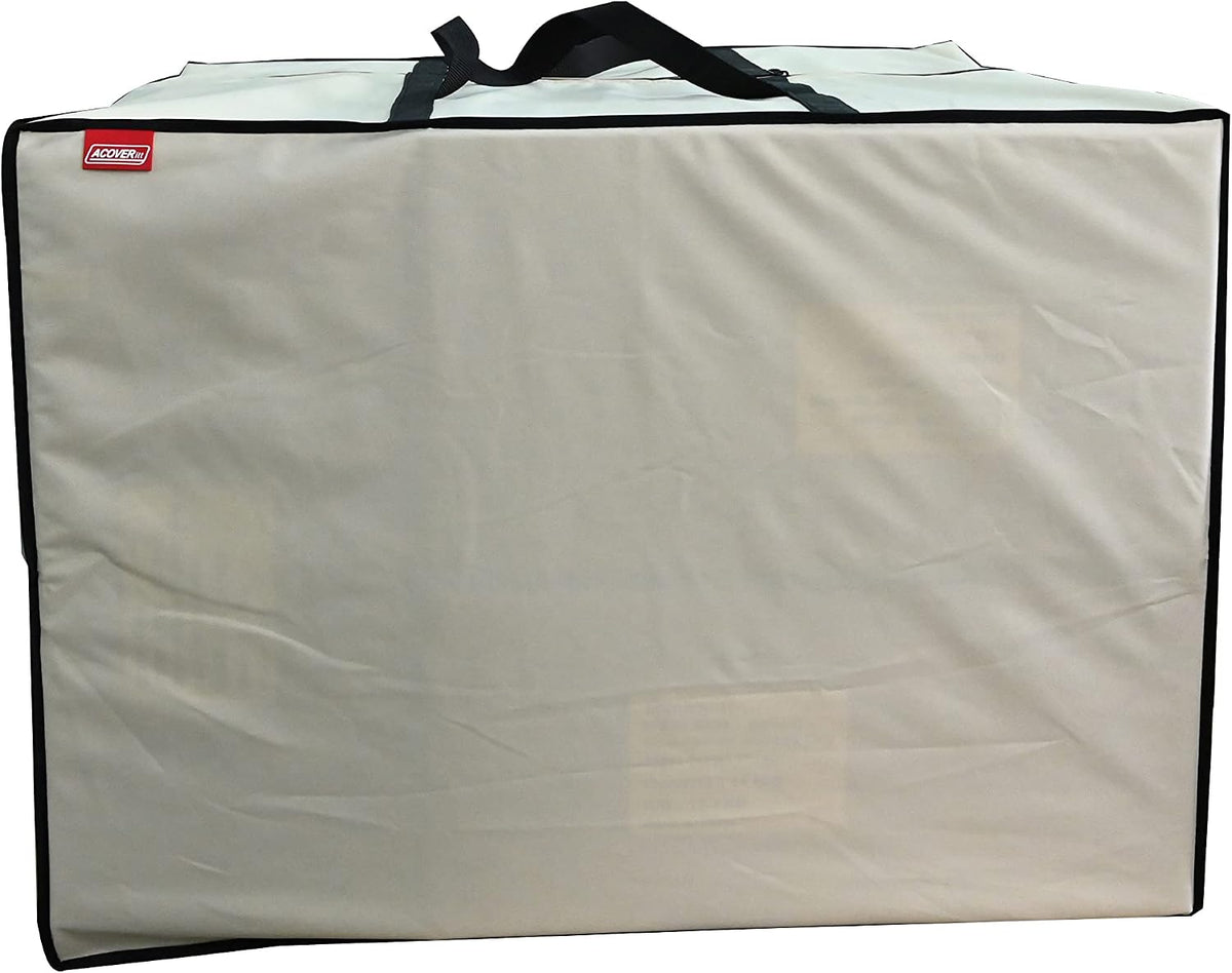 Outdoor Square Cushion/Cover Storage Bag, Protective Zippered Storage Bags with Handles, 32''L x 32''W x 24''H Black