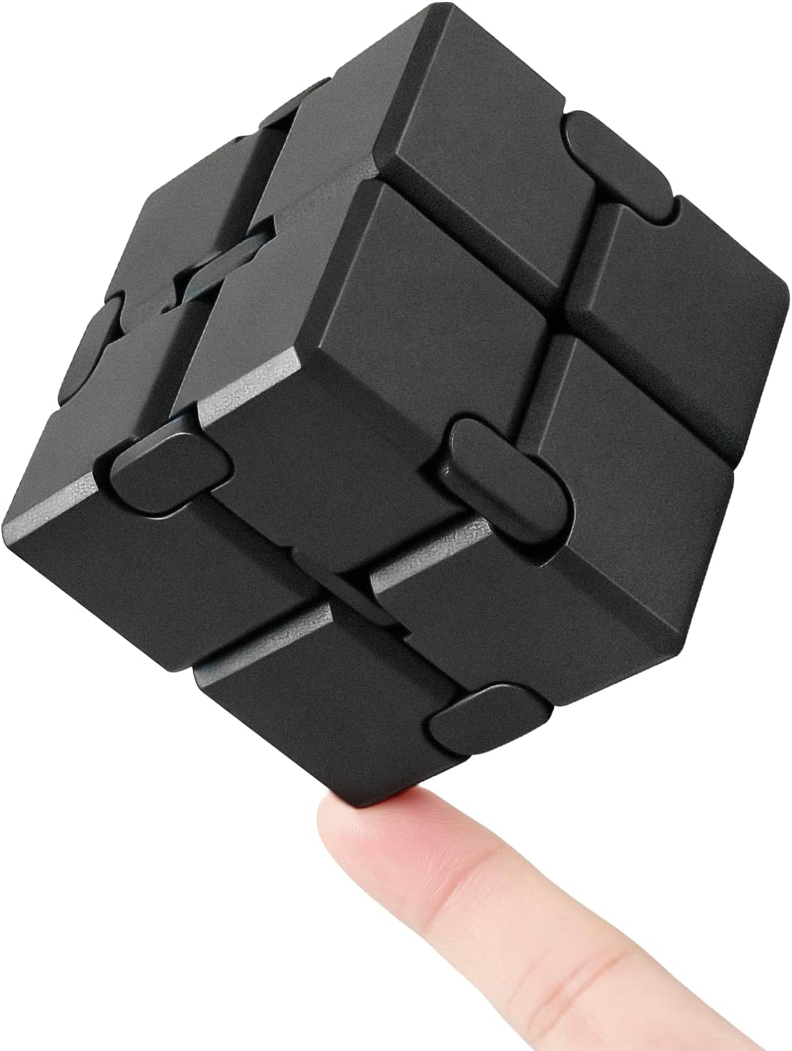 Infinity Cube Fidget Toy Stress Relieving Fidgeting Game for Kids and Adults,Cute Mini Unique Gadget for Anxiety Relief and Kill Time (Macaron Blue)