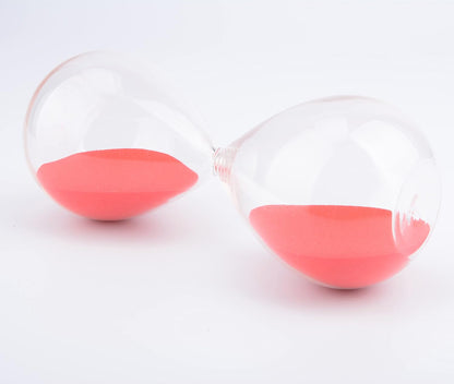Hourglass, HoveBeaty Hand-Blown Sand Timer Set for Time Management 15 Minutes Durable Glass Construction (15 Min, Black)