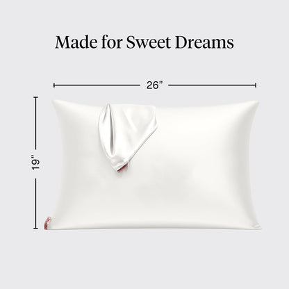 Kitsch Satin Pillowcase with Zipper for Hair & Skin - Softer Than Silk Pillow Cases, Smooth Cooling Satin Pillow Case, Wrinkle-Free, Machine Washable - Pillow Cases Standard Size (19x26) - Blush