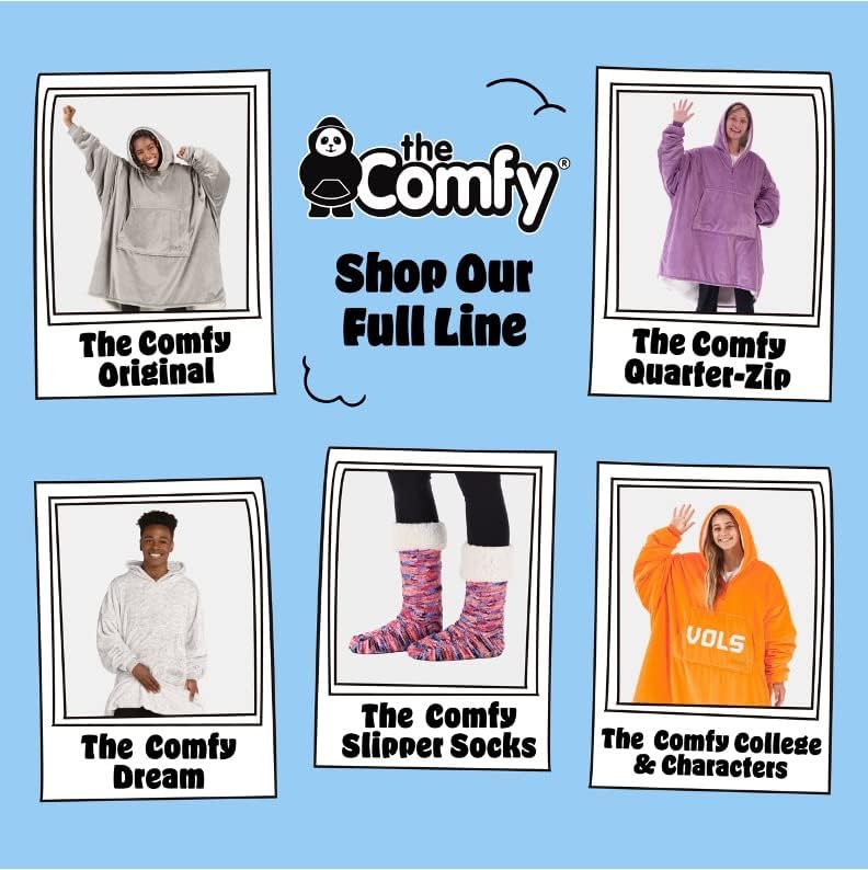 THE COMFY Original | From Shark Tank | Patented | Oversized Sherpa Wearable Blanket Hoodie| Gift for Women & Men | One Size