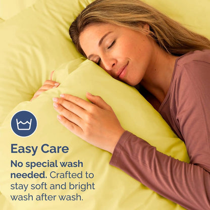 Standard Pillow Cases Set of 10 - Ultra Soft Hotel Quality Pillowcase Covers - Comfy, Cozy & Wrinkle Free - Shrink, Stain and Fade Resistant - Machine Washable Pillow Protectors - 10 Pcs Set - White - Colors B