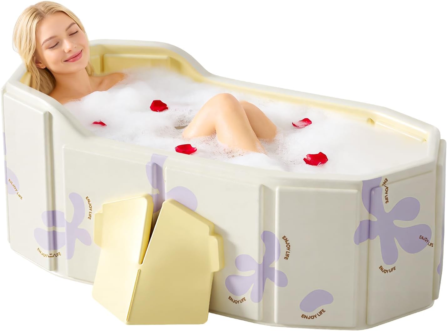 Expandable Bathtub Tray, Foldable Bath Tray for Tub, Acrylic Bath Table Trays Storage Rack, Bath Tub Tray for Bathtub & Bathroom Accessories (Transparent Bathtub Tray, 22"L x 7.8"W x 1.7"H)