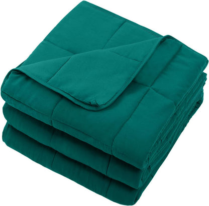 Weighted Lap Blanket for Adults 5lbs, 24"x29" Cooling Heavy Throw Blanket, Portable Travel Weighted Blankets, Soft Small Blankets Gift for Sleeping, Navy Blue