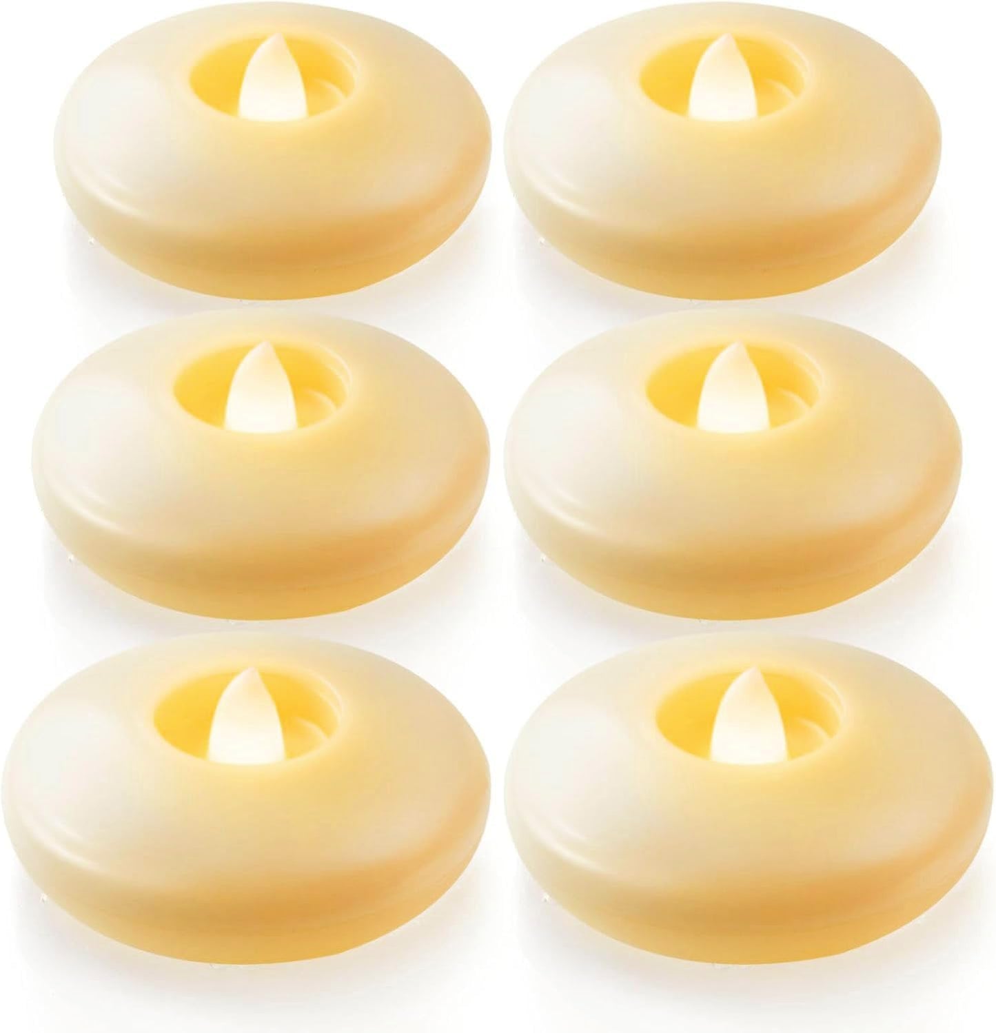 Homemory 24 Pack 3” Flameless Led Floating Candles, 200 Hour White Battery Operate Waterproof Tealights for Cylinder Vases, Centerpieces at Wedding Decor, Party, Pool