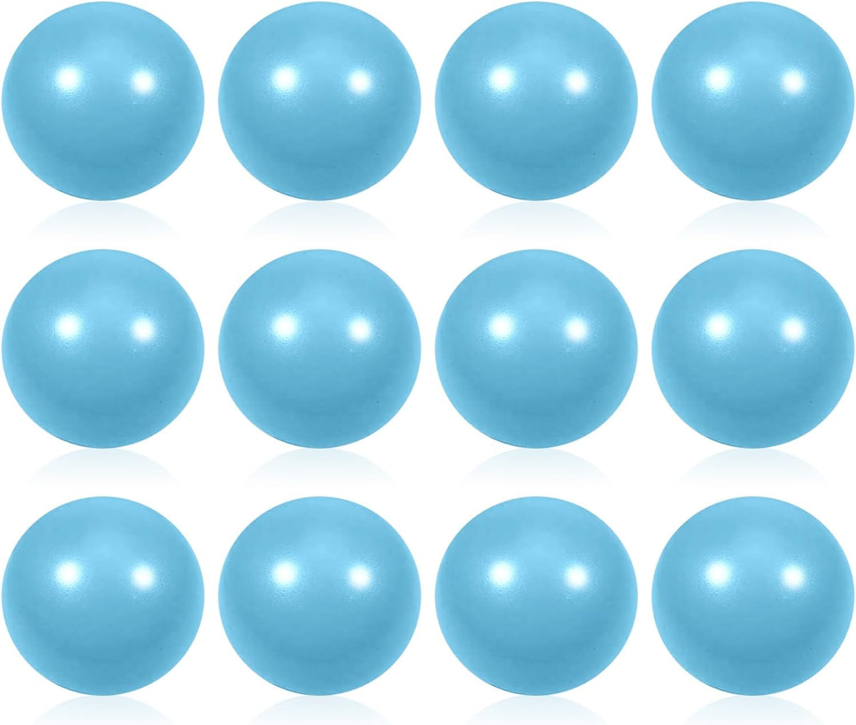 12 Pcs Blue Foam Stress Ball Squeeze Stress Relief Balls for Kids and Adults Hand Exercise Sensory Relief Toys for Anxiety ADHD Autism （Blue）