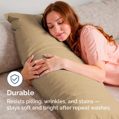 Standard Pillow Cases Set of 10 - Ultra Soft Hotel Quality Pillowcase Covers - Comfy, Cozy & Wrinkle Free - Shrink, Stain and Fade Resistant - Machine Washable Pillow Protectors - 10 Pcs Set - White - Colors B