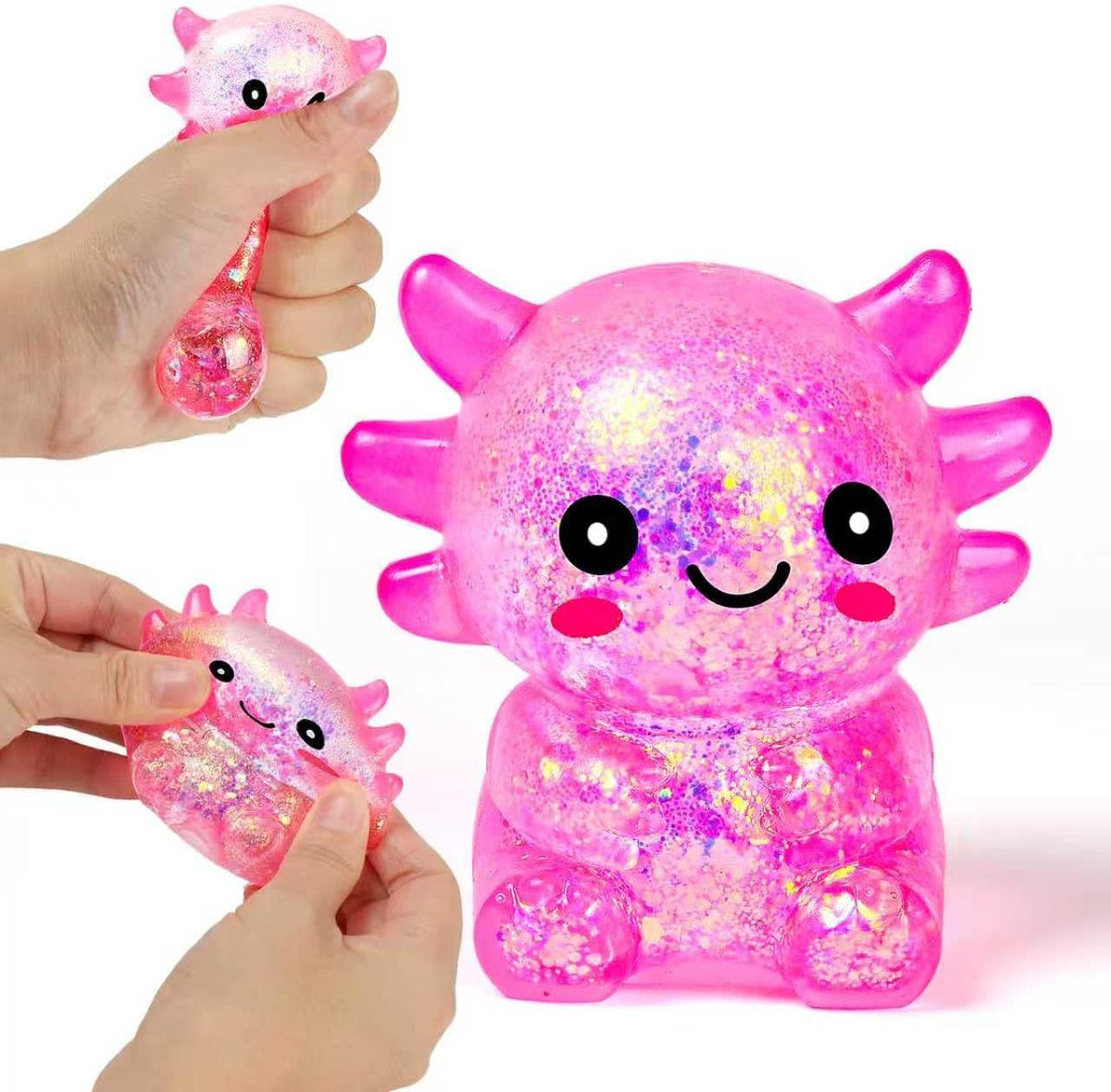 Axolotl Stress Balls for Adults, Squishy Axolotl Figurines Sensory Ball