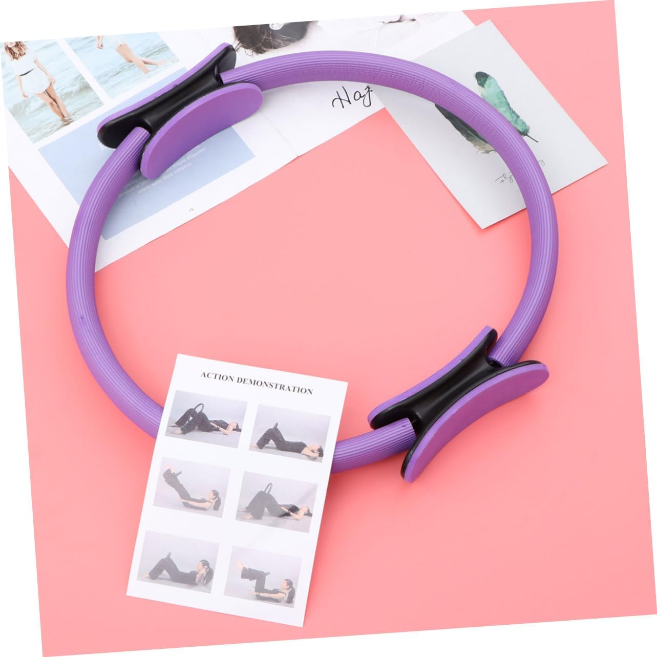 Pilates Circle Yoga Blocks Yoga Mat Gym Equipment Yoga Straps for Stretching Exercise Bands Exercise